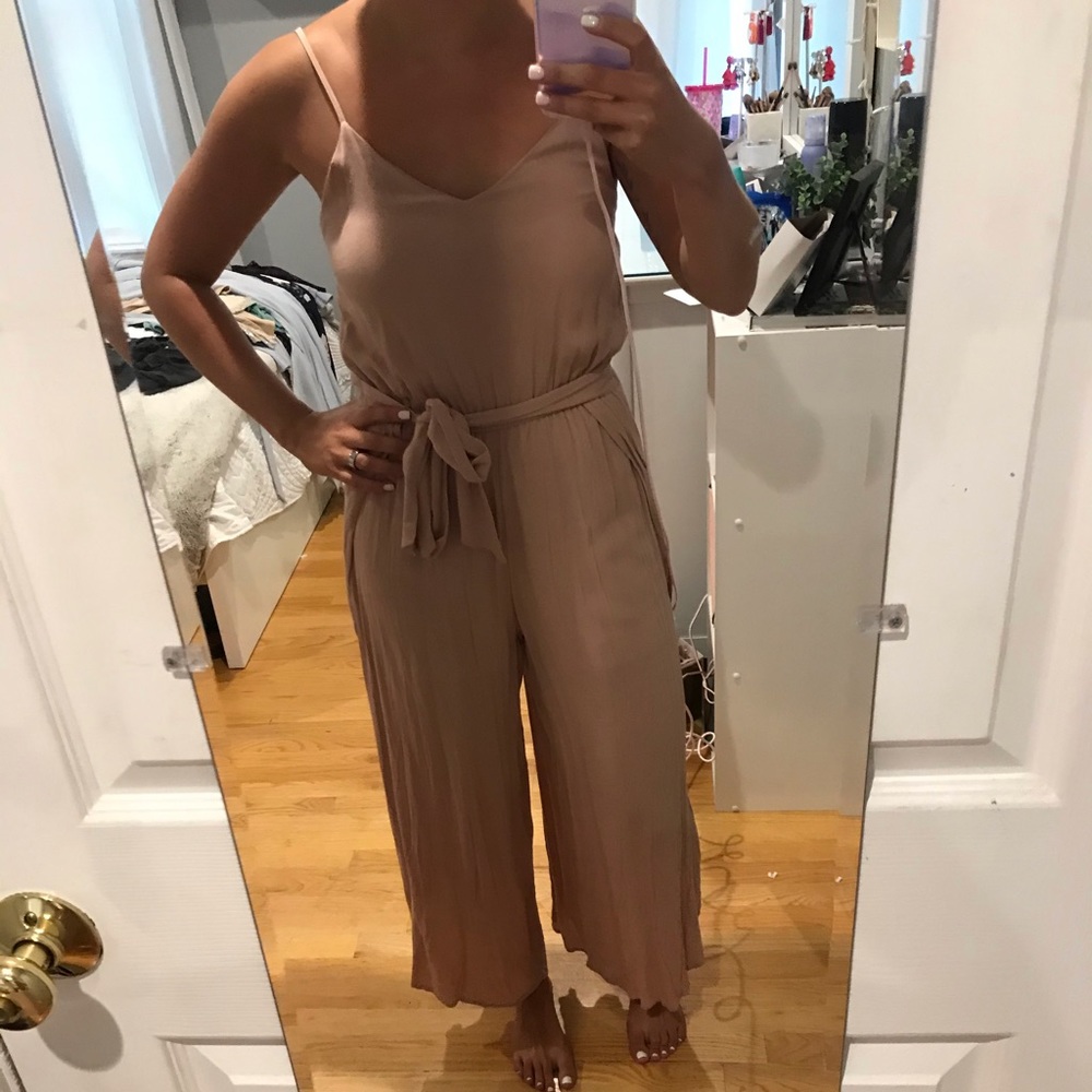 Tan jumpsuit